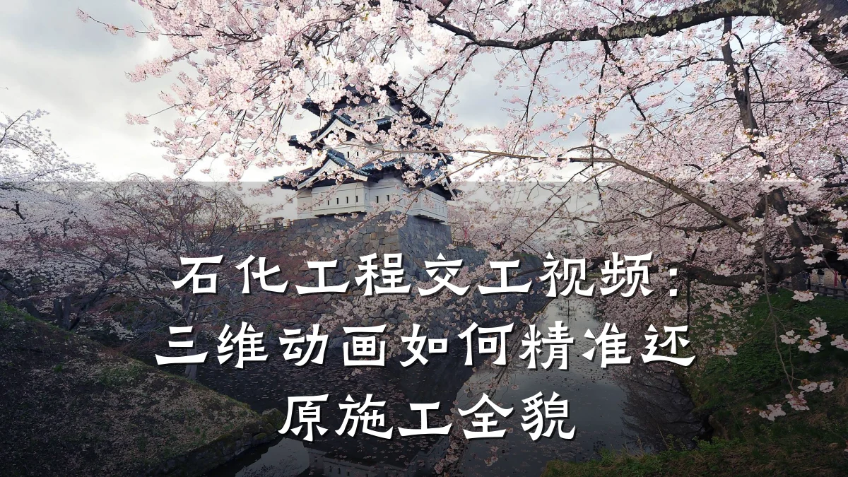 石化工程交工视频:三维动画如何精准还原施工全貌