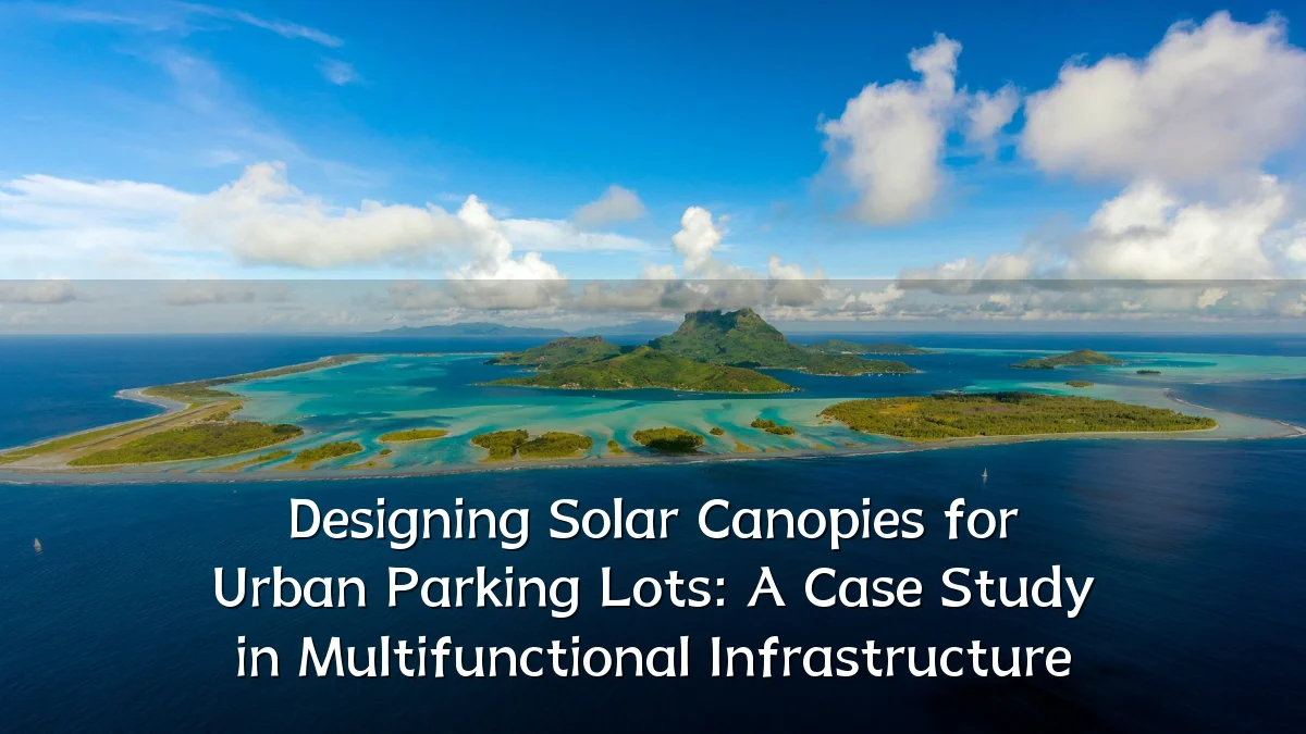 Designing Solar Canopies for Urban Parking Lots: A Case Study in Multifunctional Infrastructure
