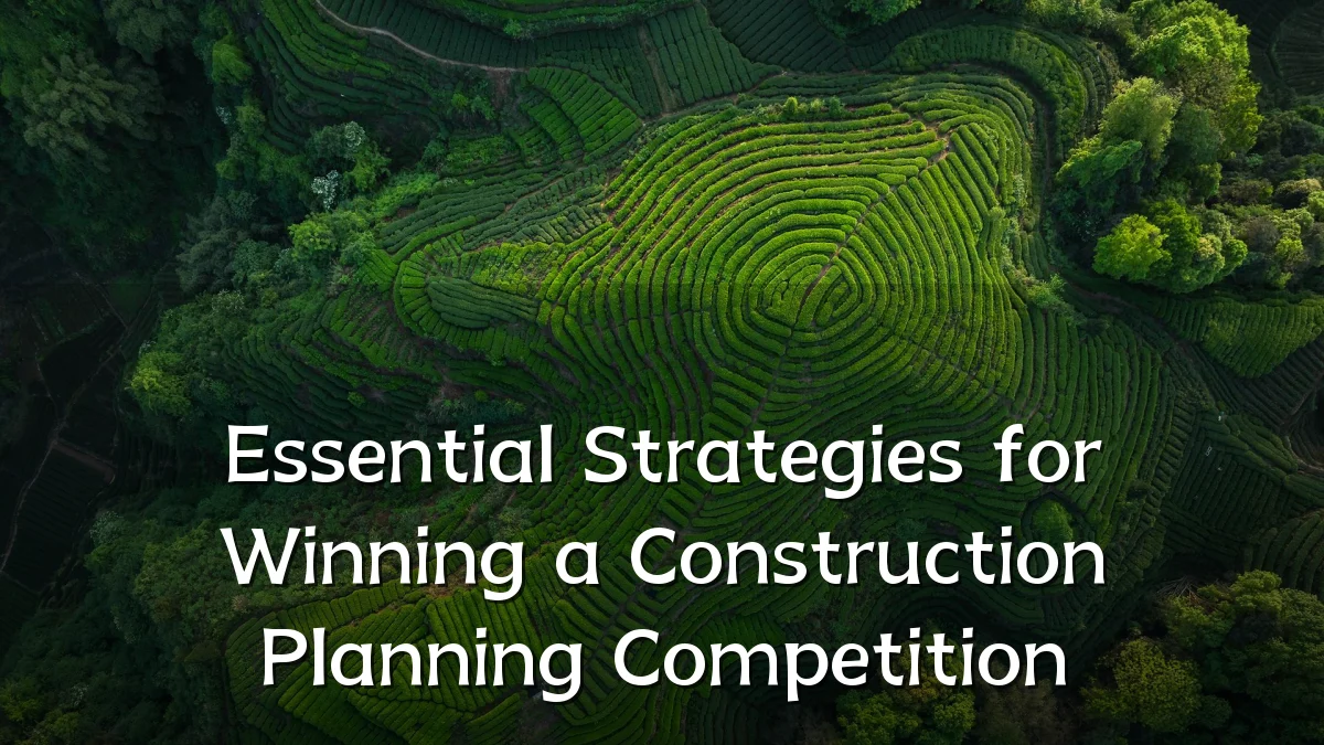 Essential Strategies for Winning a Construction Planning Competition