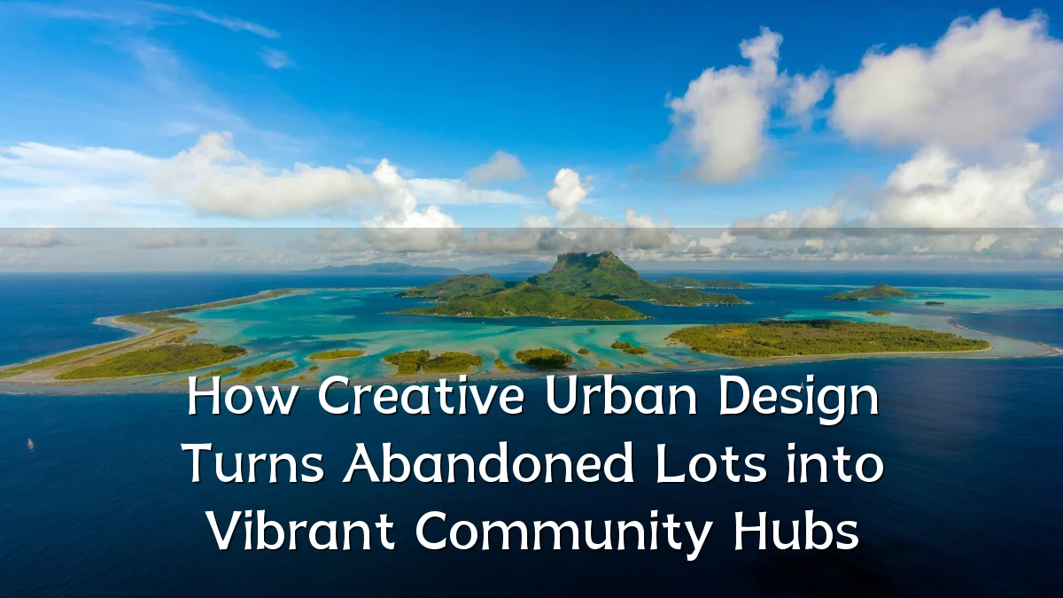 How Creative Urban Design Turns Abandoned Lots into Vibrant Community Hubs