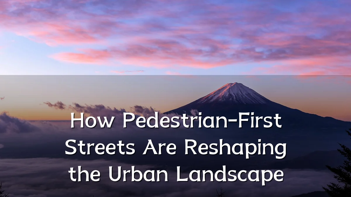 How Pedestrian-First Streets Are Reshaping the Urban Landscape