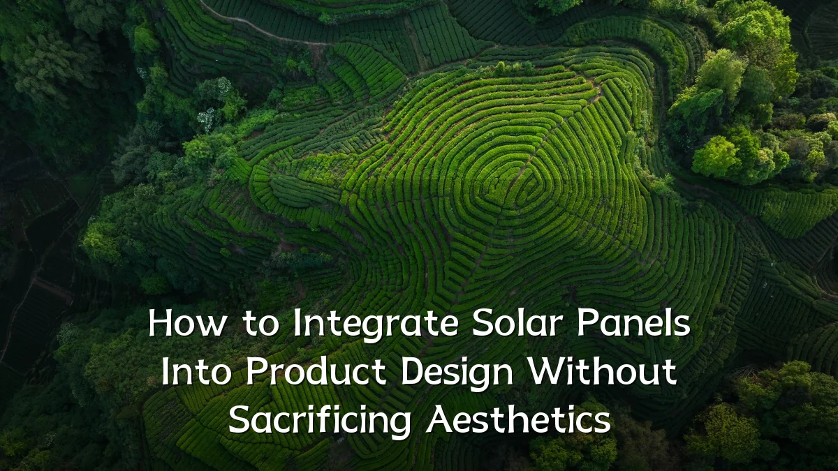 How to Integrate Solar Panels Into Product Design Without Sacrificing Aesthetics