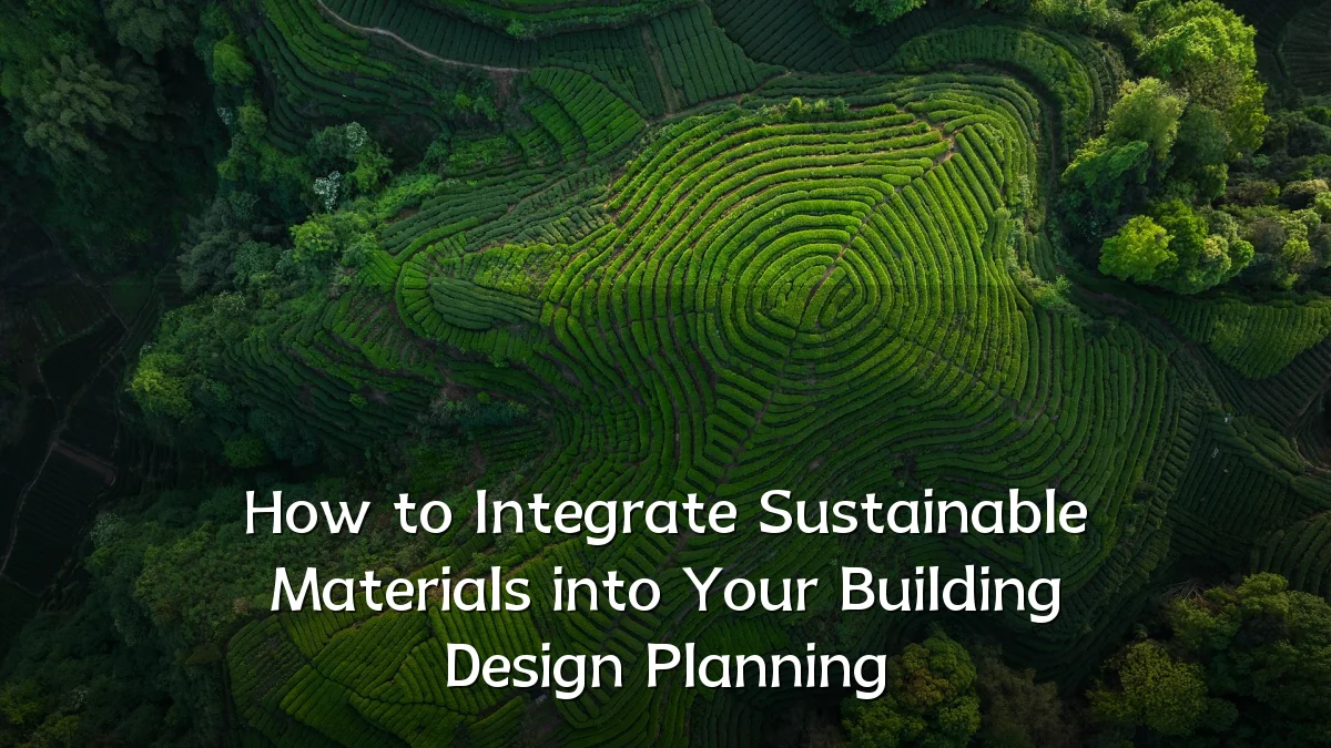 How to Integrate Sustainable Materials into Your Building Design Planning