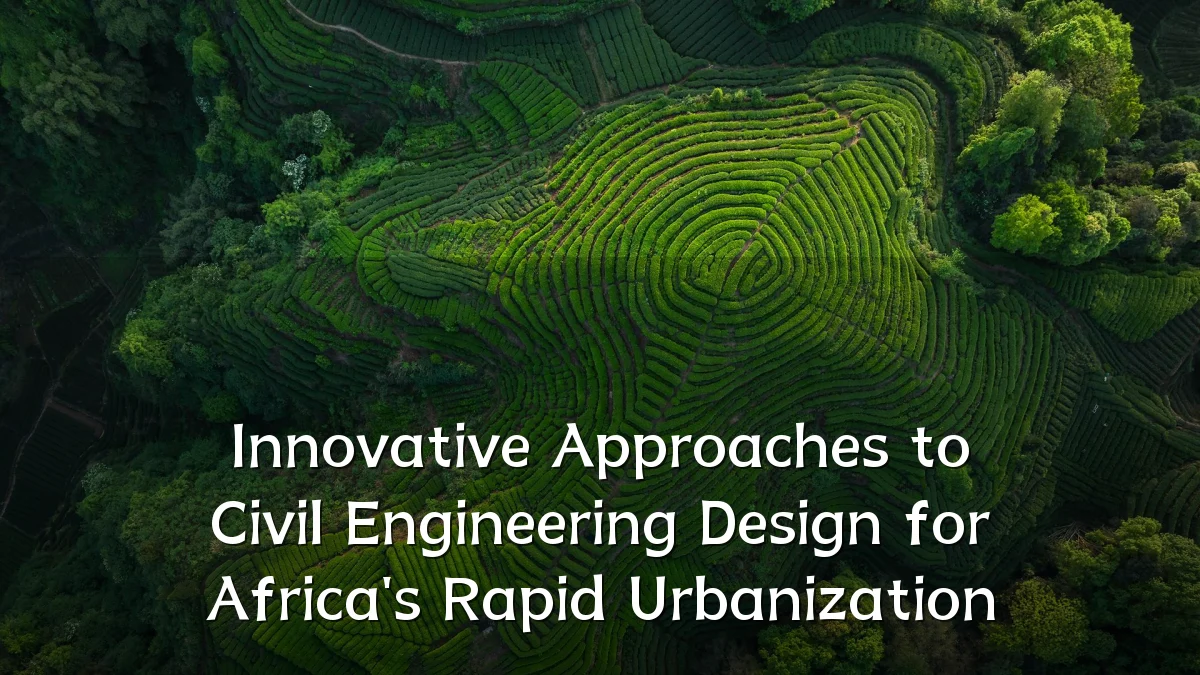 Innovative Approaches to Civil Engineering Design for Africa's Rapid Urbanization