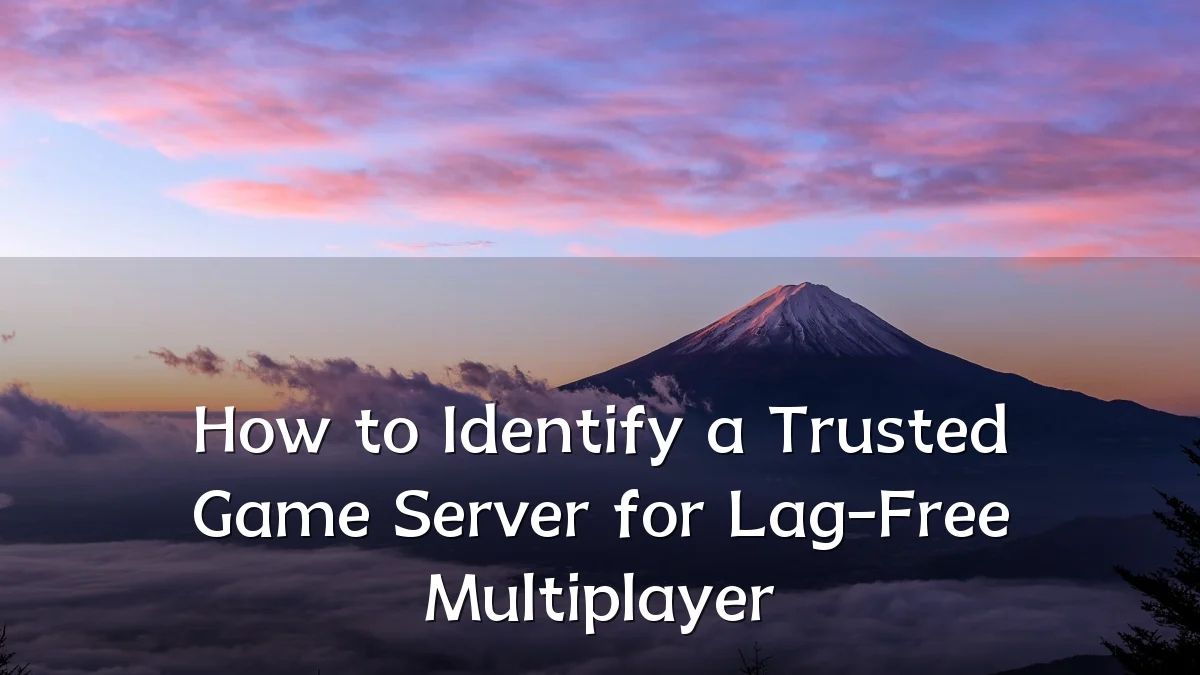 How to Identify a Trusted Game Server for Lag-Free Multiplayer