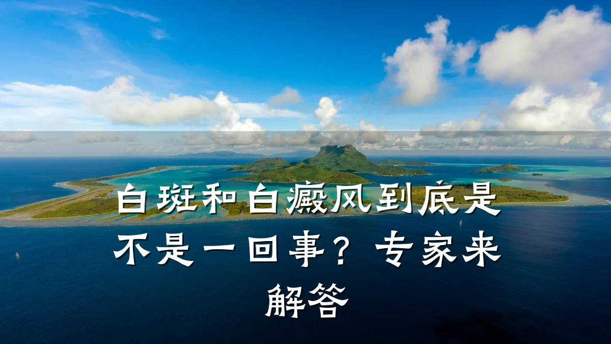 白斑和白癜风到底是不是一回事?专家来解答